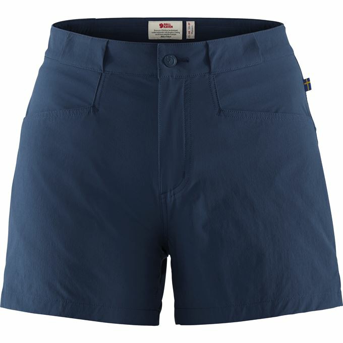 Fjallraven Women High Coast Shorts Navy PH292562 Philippines